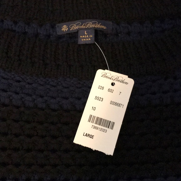 Brooks Brothers Wool Striped Sweater - Picture 3 of 3